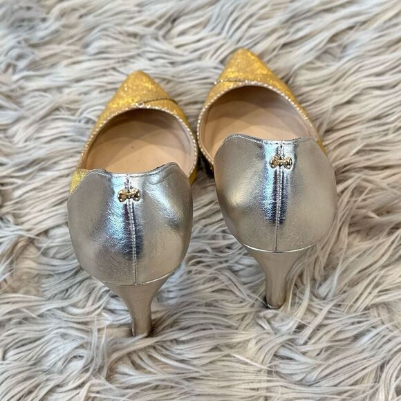Ted Baker Metallic Gold and Silver Heels - Picture 6 of 10